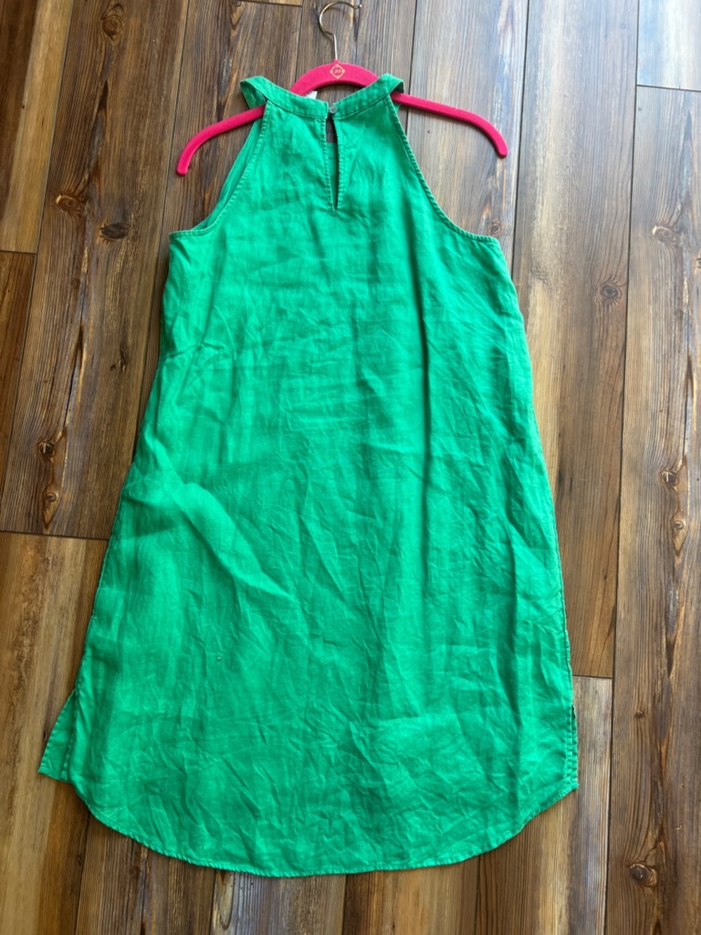 Sigrid Olsen 100% Linen Green Sleeveless Dress Medium - Picture 9 of 9